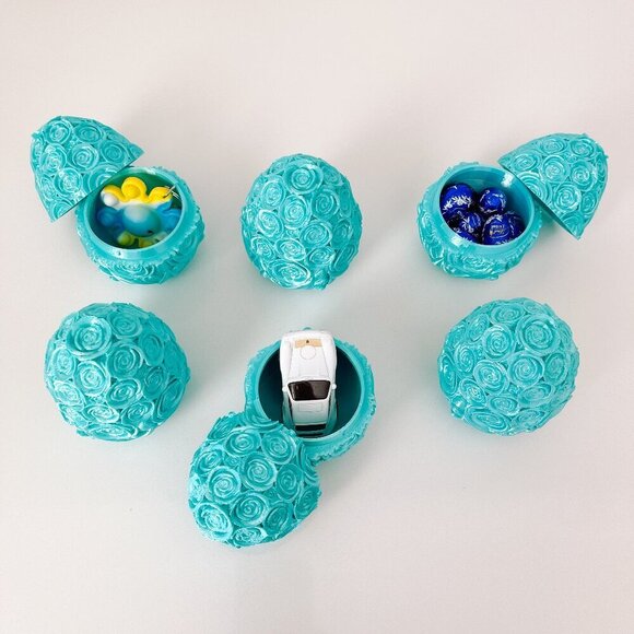 Rose-Covered Easter Eggs โ Handcrafted Party Favors, Spring Decor, Wedding Gifts - Picture 1 of 7